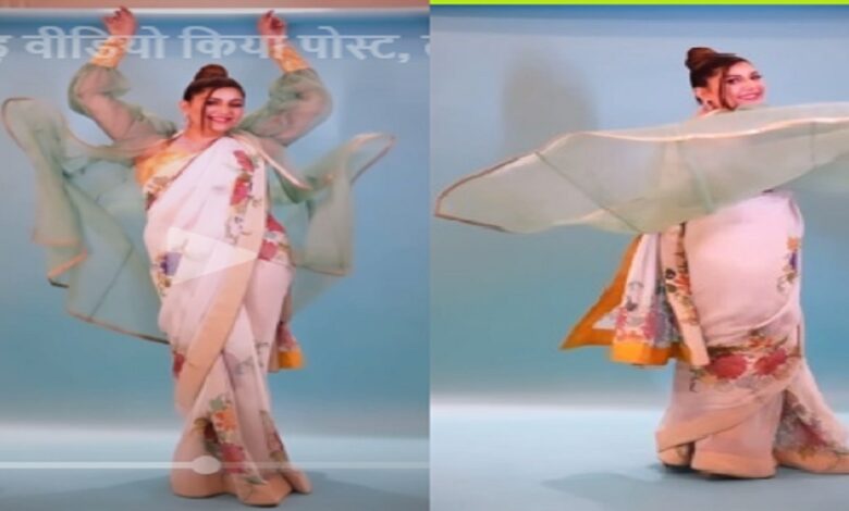 sapna choudhar saree video