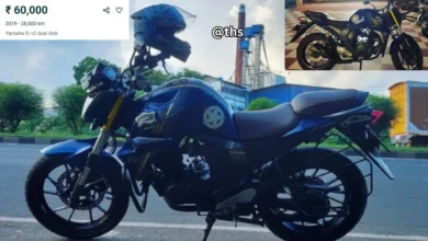 second hand Yamaha FZ V2 bike price