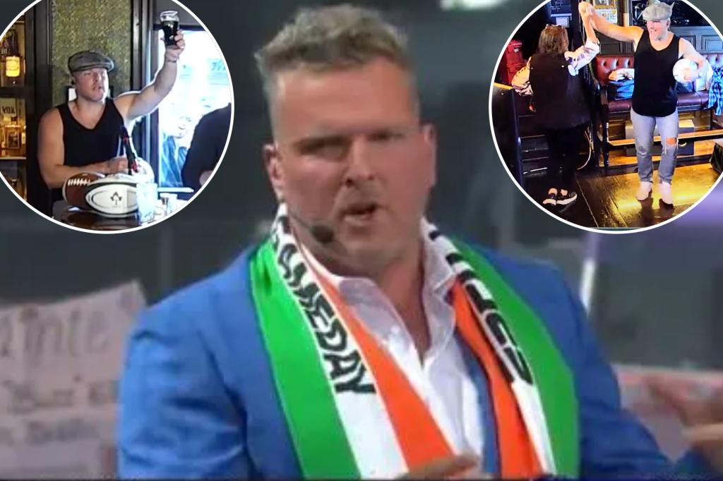 Pat McAfee reveals on College GameDay that wild show part of '30 Guinnesses' day in Ireland